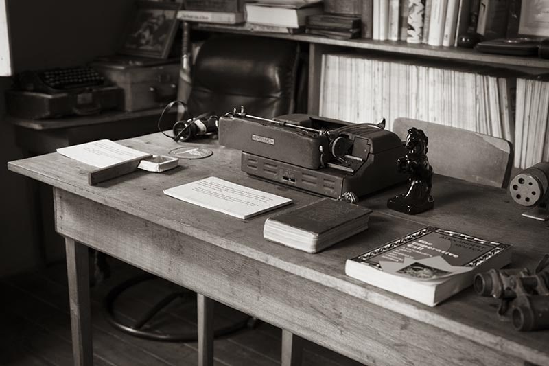 Writing Desk and Typewriter of Alexander Skutch